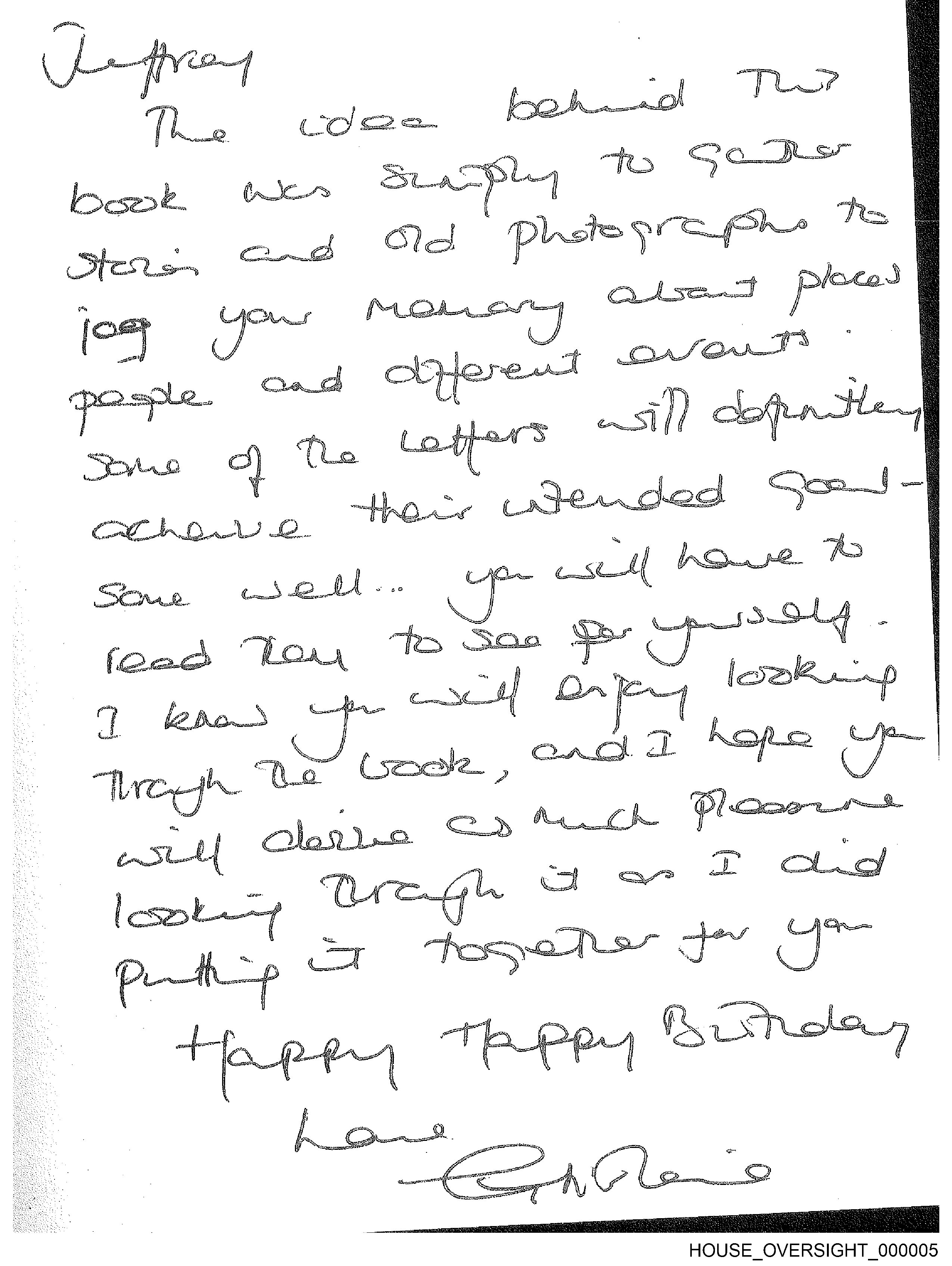 Birthday Book page 5