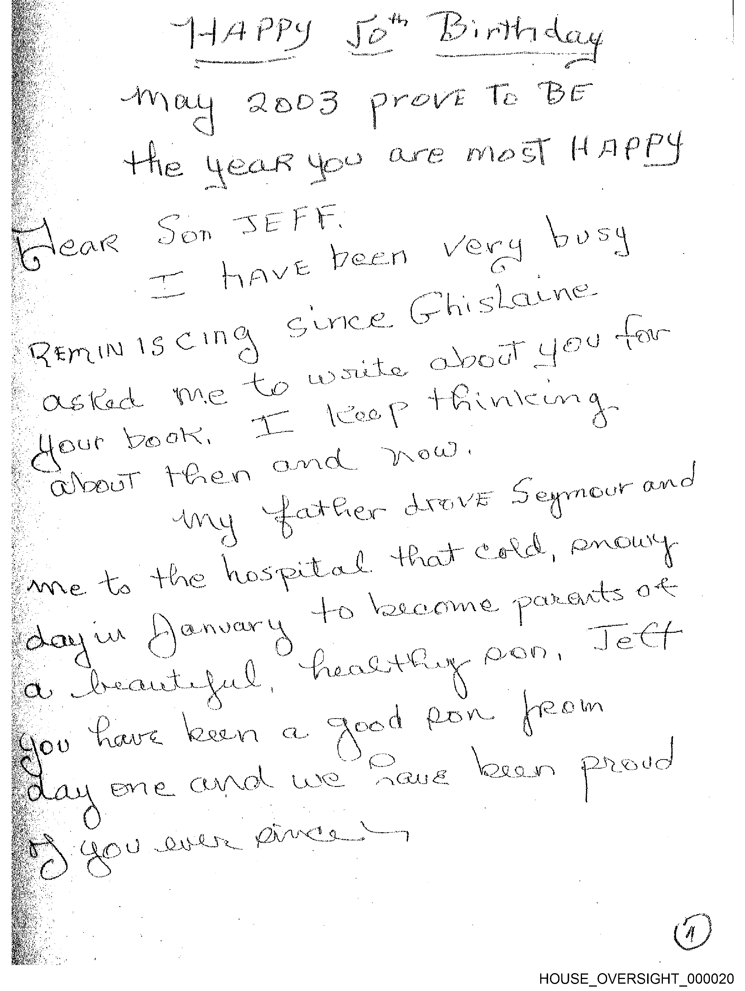 Birthday Book page 20