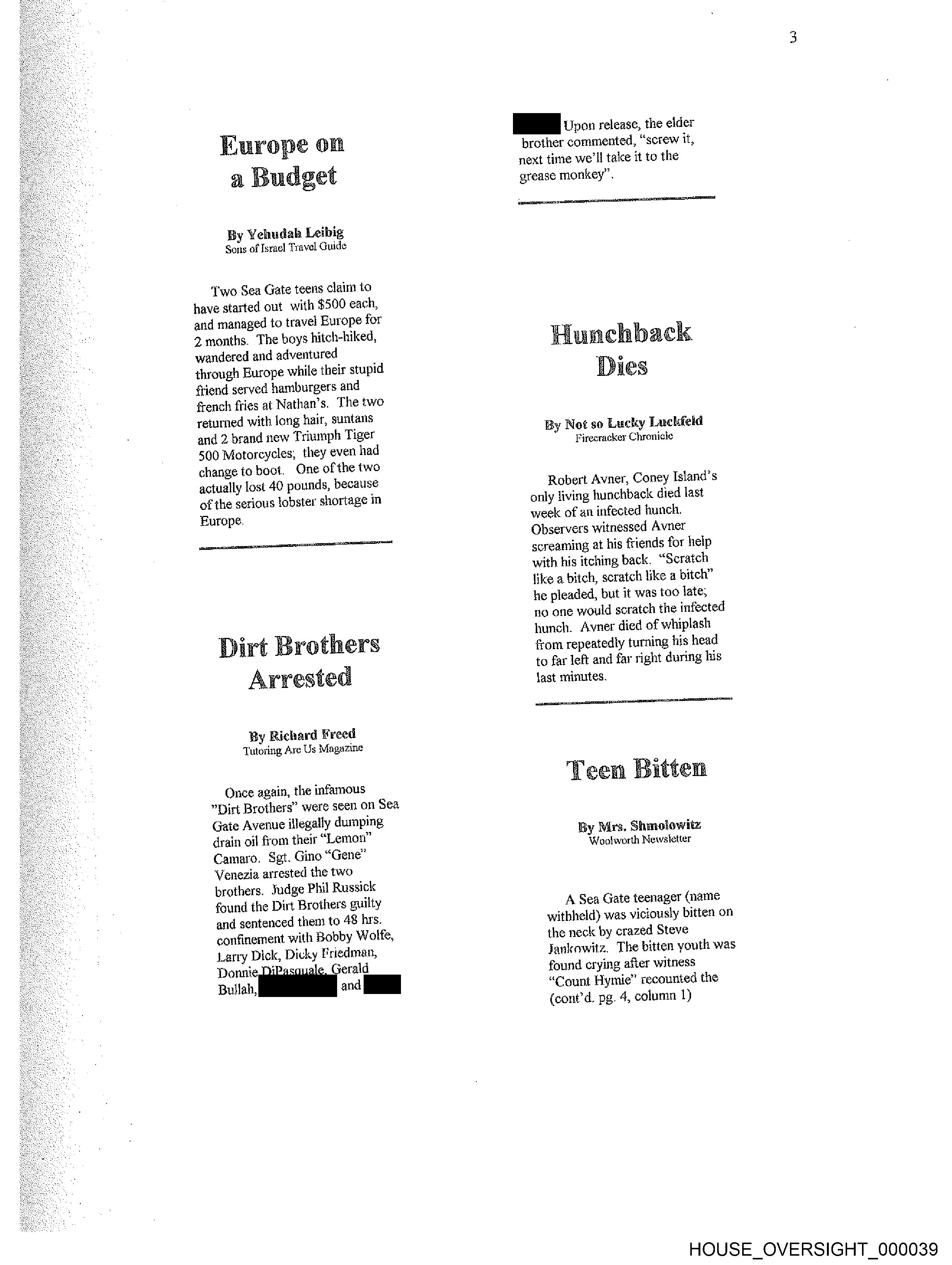 Birthday Book page 39