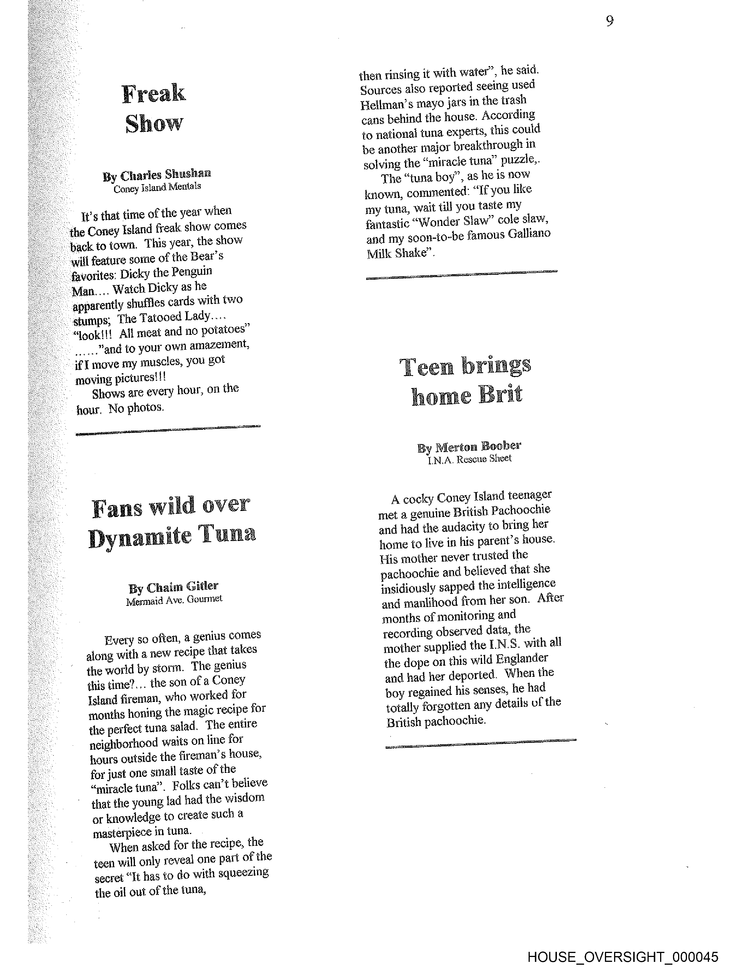 Birthday Book page 45