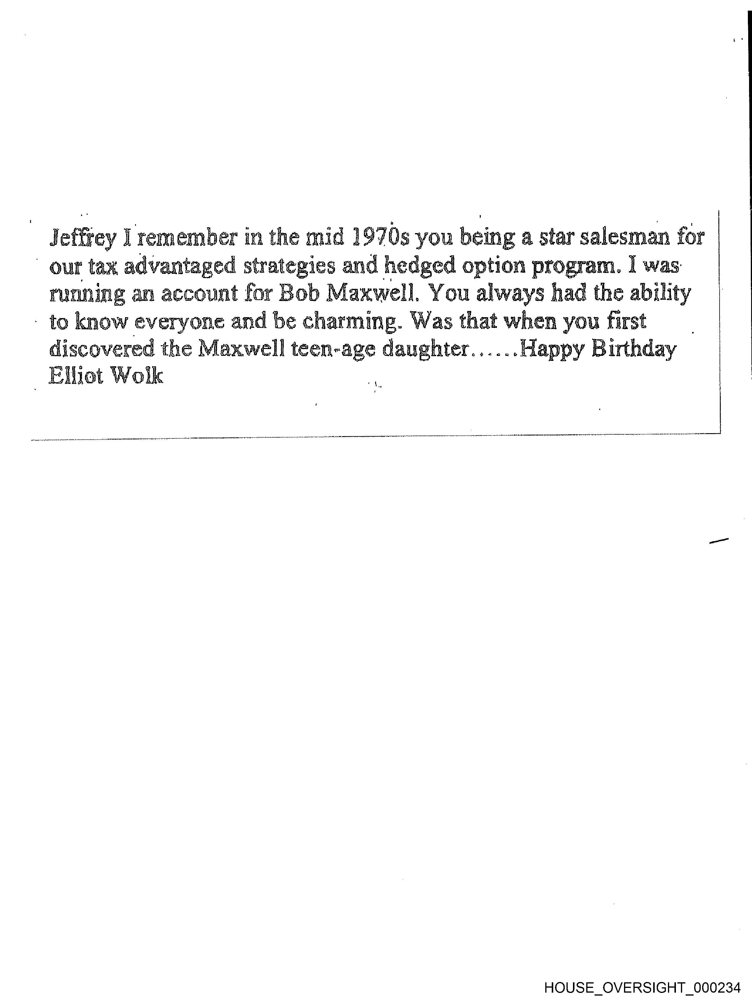 Birthday Book page 234